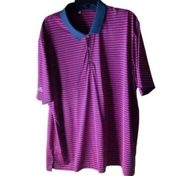 Adidas Polo Shirt Men's Size 3XL Striped Classic Style Comfort Fit Casual Wear - Picture 1 of 7